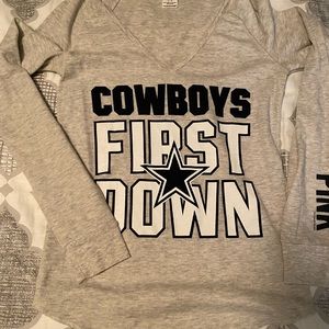 VS PINK Dallas Cowboys Waffle Shirt
